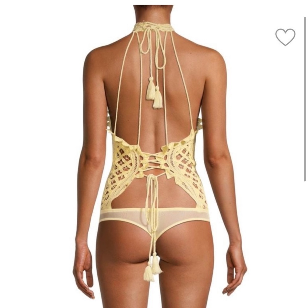 NWOT Free People Be My Battenburg Bodysuit - Picture 2 of 7